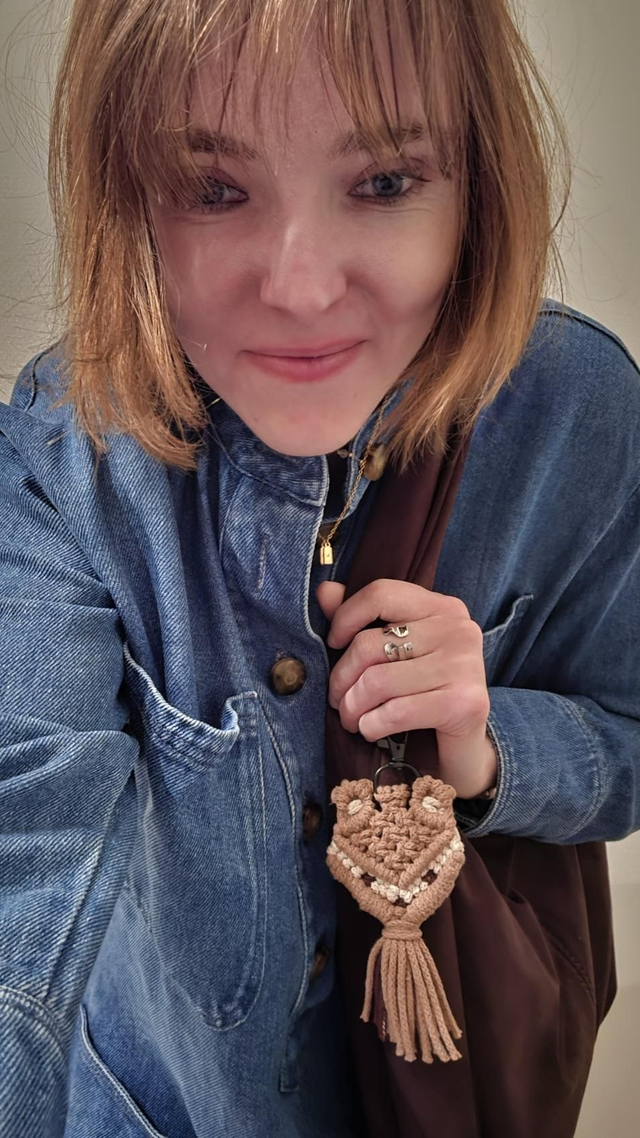 ​ Porte-clés Renard en Macramé