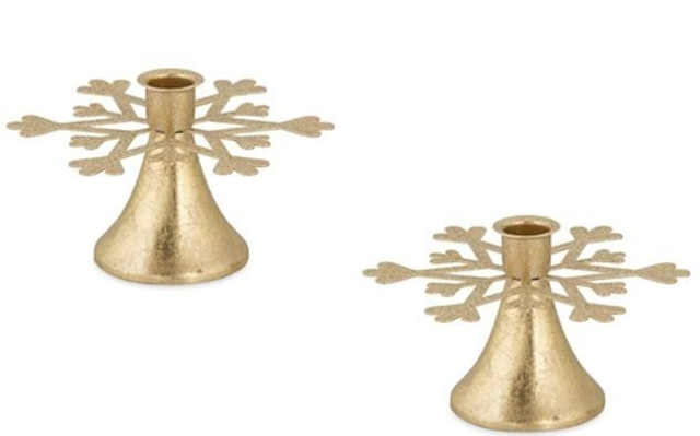 NATALE PORTA CANDELA SET QUATTRO PEZZI