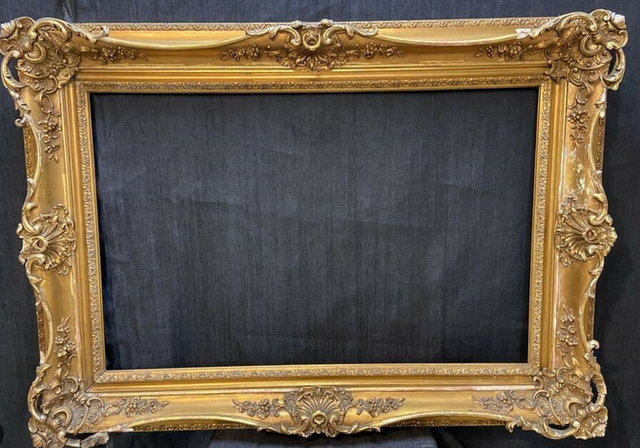 Cadre Ancien De Style Baroque Vers 1900