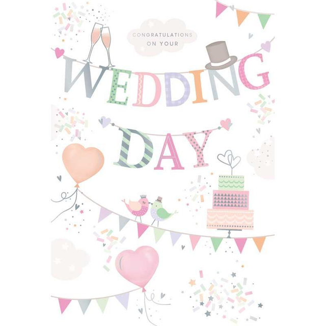 Wedding day card 