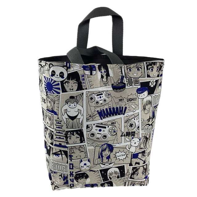Tote bag Piwi Bleu/Gris