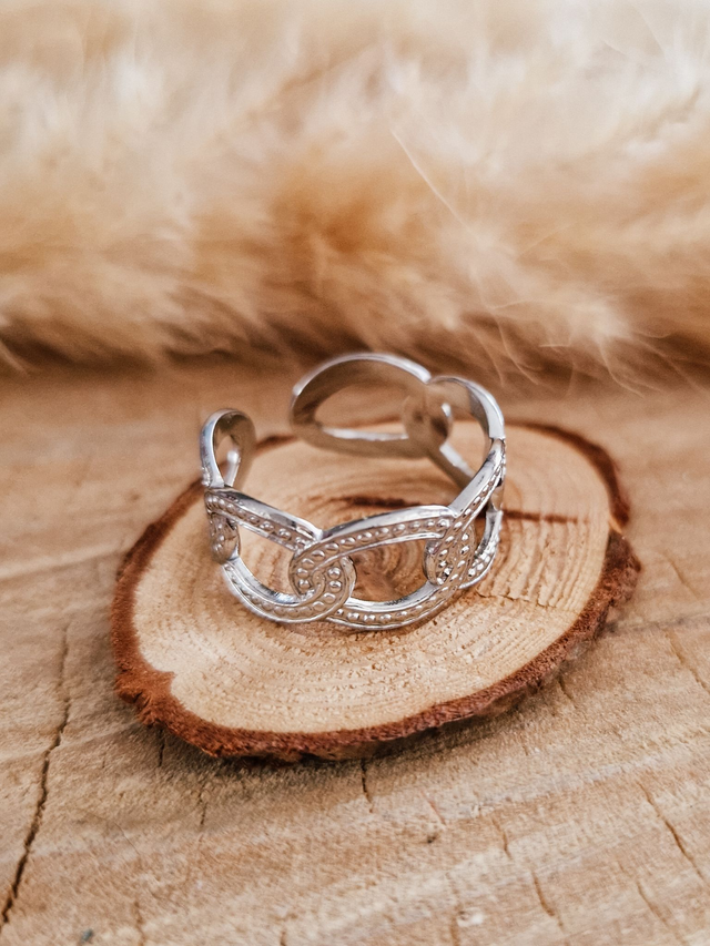 Bague "Multi anneaux" - Modèle argenté 