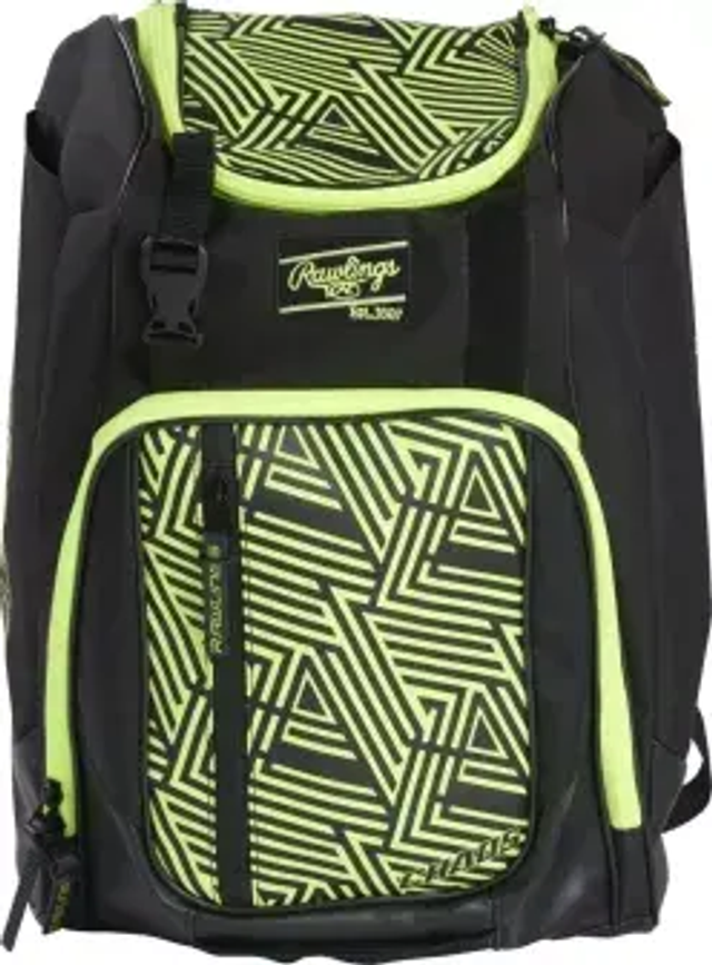 Rawlings Chaos Backpack Black/optic Yellow