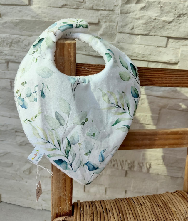 Bavoir bandana eucalyptus 