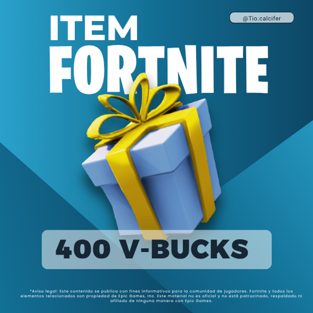 Item 400 V-Bucks método regalo