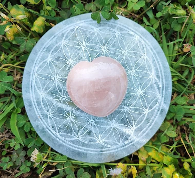 Coeur Quartz Rose A+