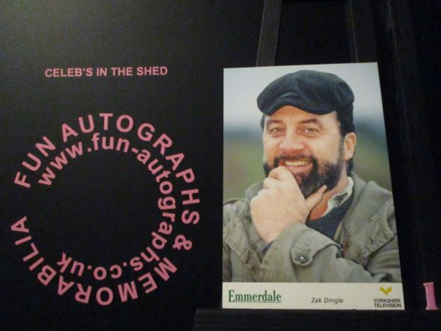 Steve Halliwell (Zak Dingle) Original Emmerdale Yorkshire Tv Logo Cast Card (1)