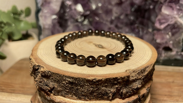 Bracelet QUARTZ FUME 6mm
