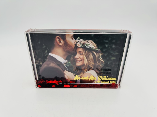 Heart Blox - Photo Frame with foil engraved front