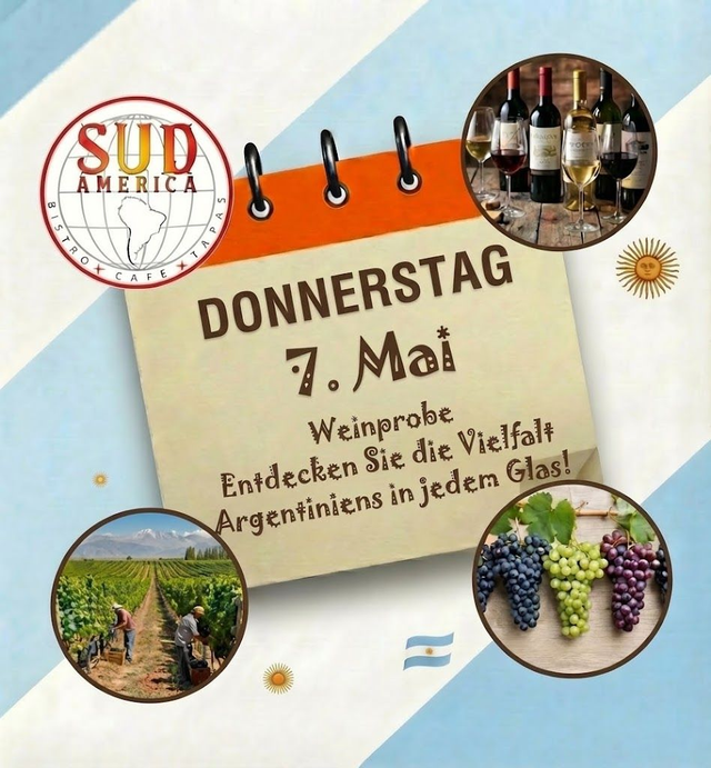 Weinprobe 7.Mai 19 Uhr