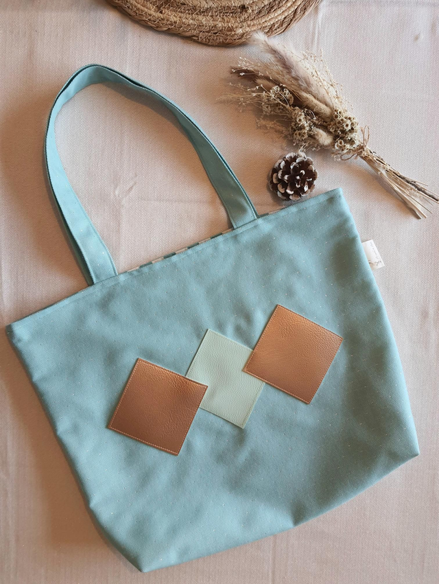 Sac d &#039;été bleu lurex 