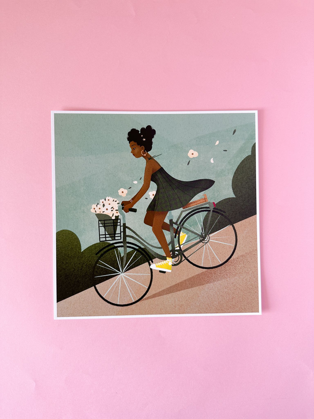 Affiche À bicyclette