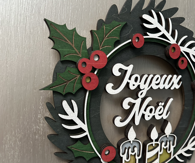 Couronne de Noël personnalisable