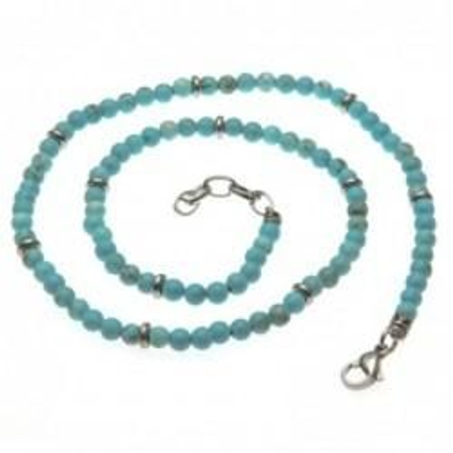 Collana uomo con pietre naturali bijoux 