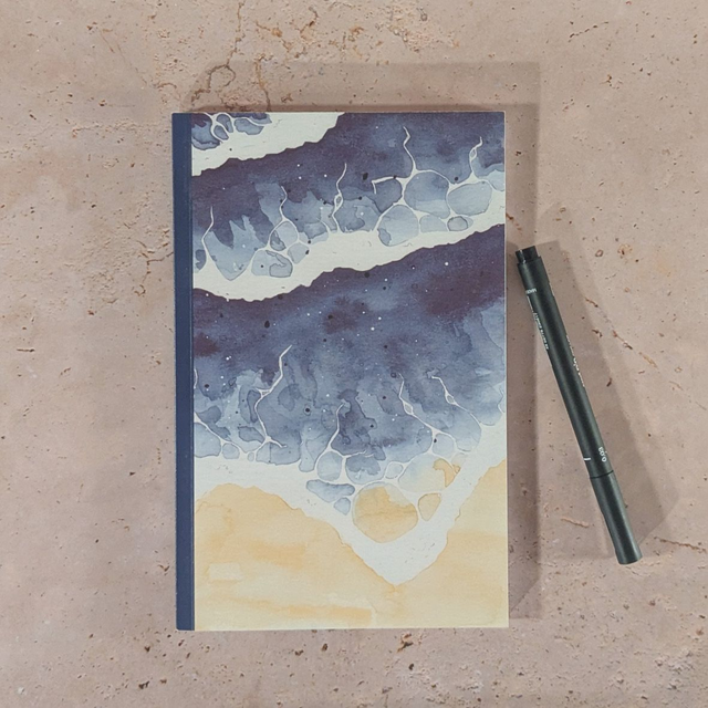 Carnet A5 - Bord De Mer - Indigo
