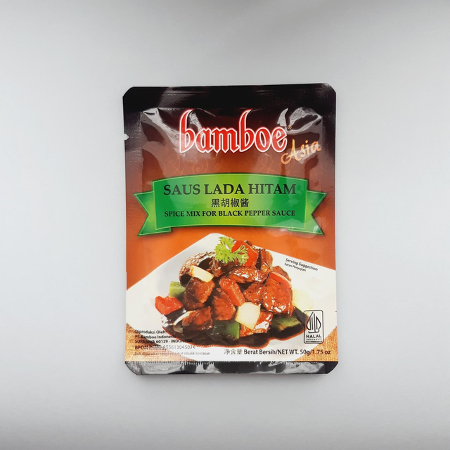 BAMBOE ASIA Saus Lada Hitam - Préparation de Plat à La Sauce du Poivre Noir