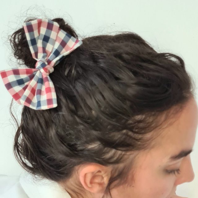 Barrettes "collection vichy" grand modèle