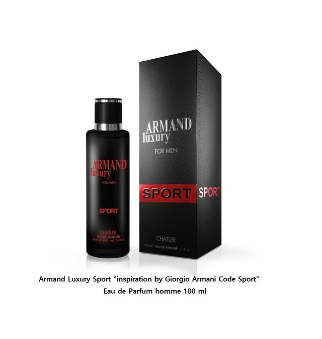 Armand Luxury Sport " inspiration by Giorgio Armani Code Sport " Eau de Parfum homme 100 ml