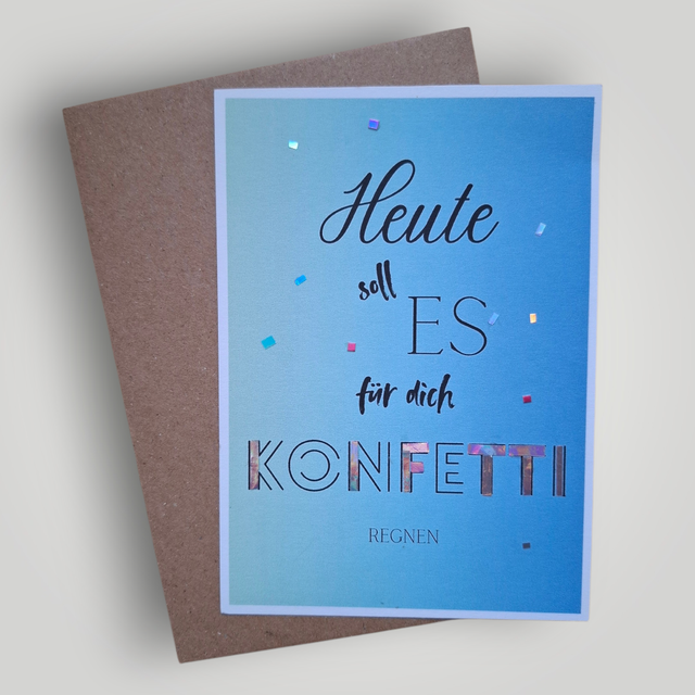 Karte "Konfetti"