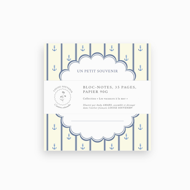 Bloc-notes - Les vacances à la mer 