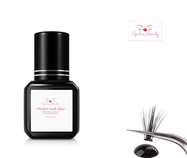 Colle noire pour cluster extension de cils