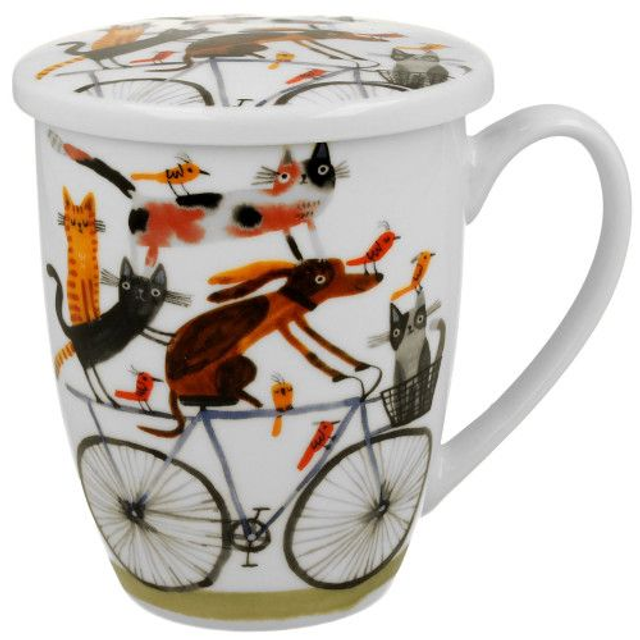 Taza rover, porcelana 0,35 l. filtro y tapa, en caja de regalo. *555