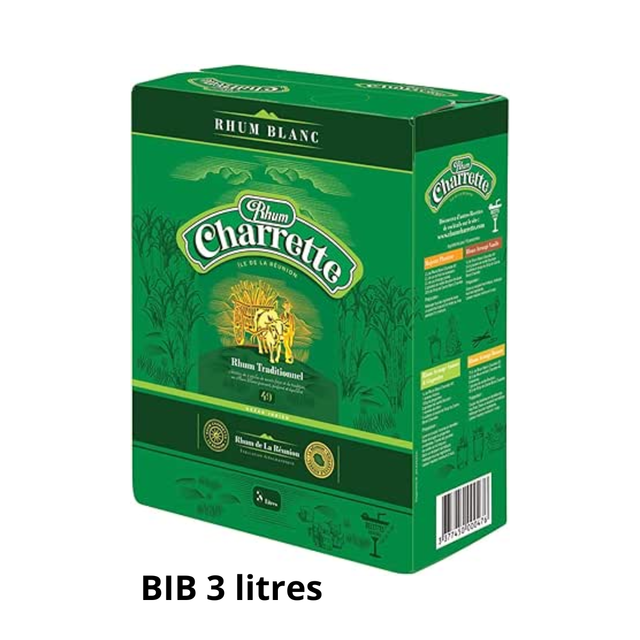 CHARRETTE - RHUM TRADITIONNEL BLANC - 49° - BIB 3L