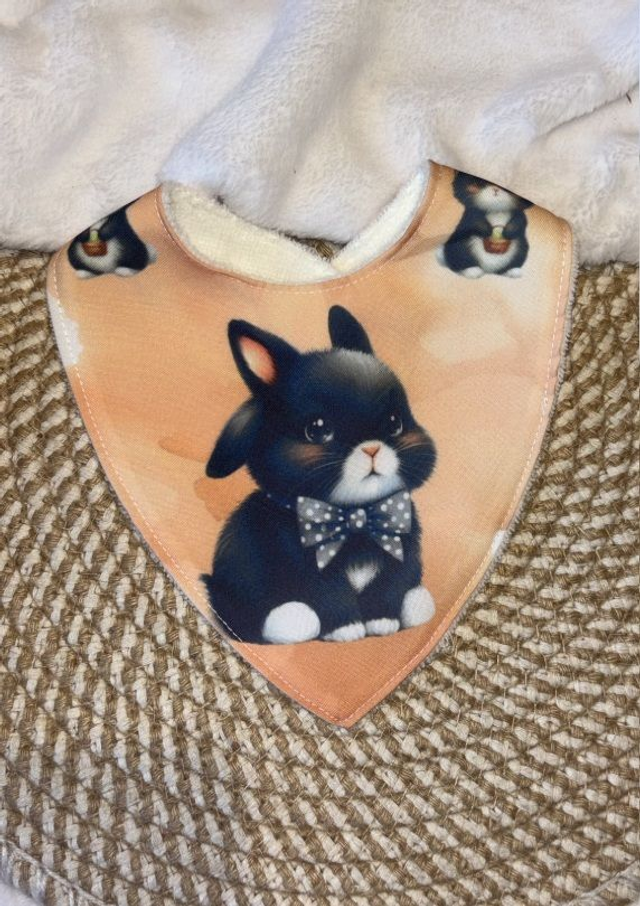 Bavoir bandana Lapin