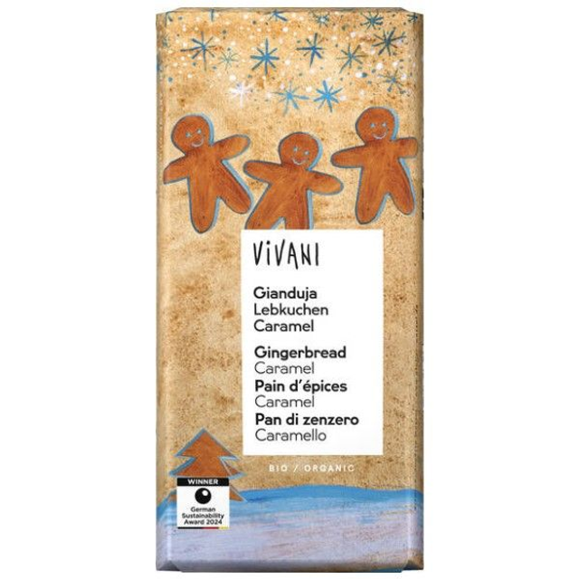 Vivani Gianduja Lebkuchen Caramel 100g Tafel