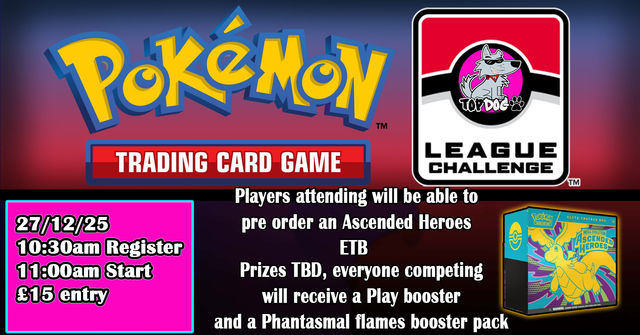 Pokémon League Challenge 27/12/25