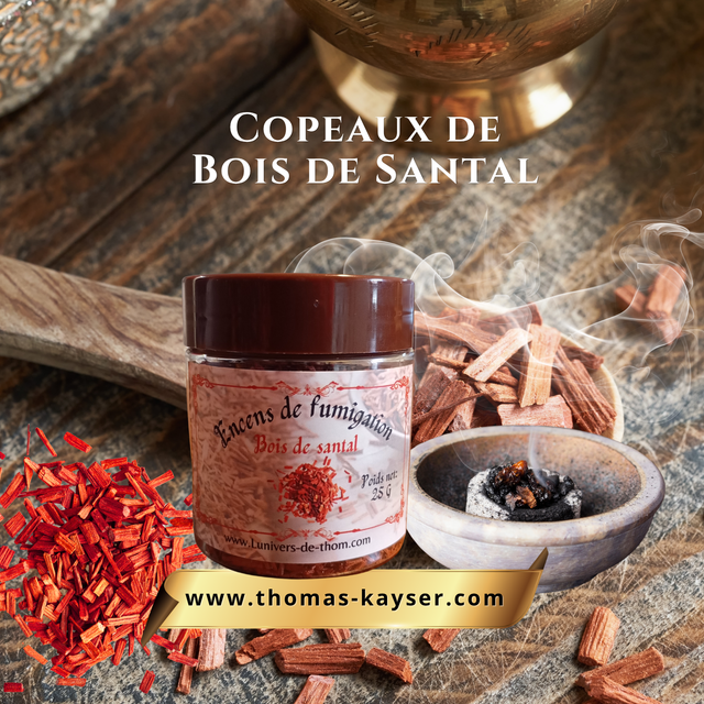 Copeaux de Bois de Santal 25g | Encens &amp; Fumigation