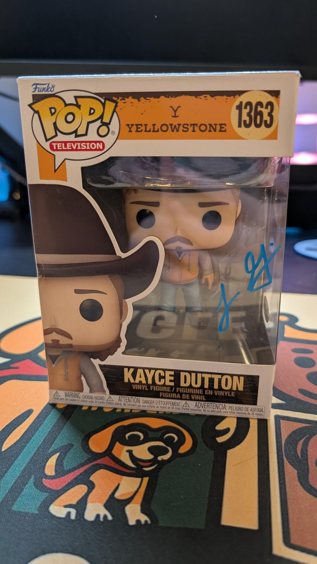Funko Pop Yellowstone Kayce Dutton 1363 Signed By Luke Grimes with JSA COA (Sticker Only)
