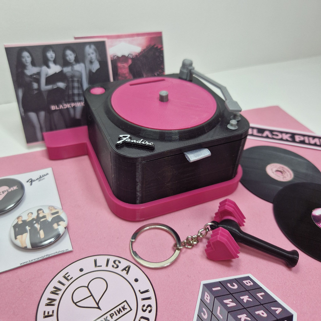 Hucha Fandisc Black Pink