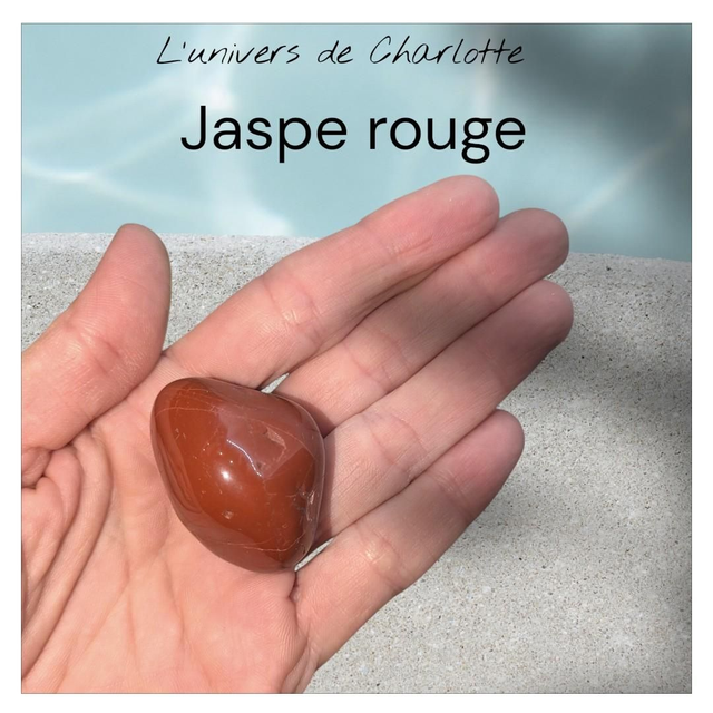 Pierre roulée "Jaspe rouge"