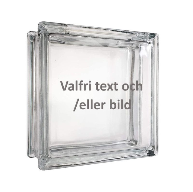 Glaskub med eller utan ljusslinga