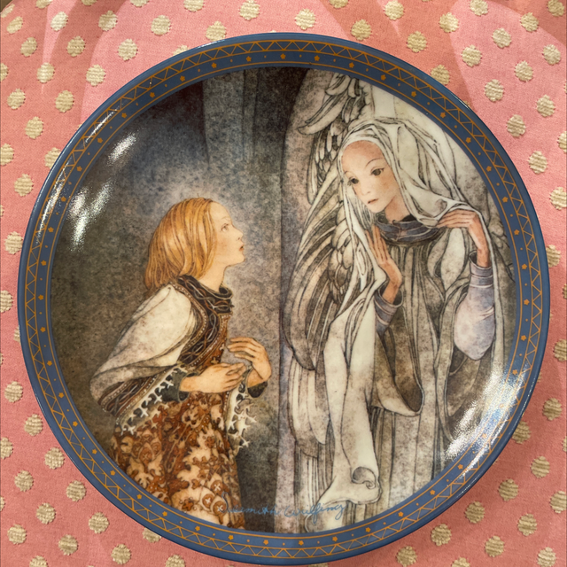 Sammelteller „ Die Vision „Wandteller Porzellan