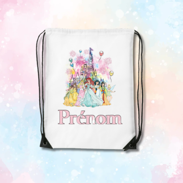 Sac Cordon Princesse Prénom 