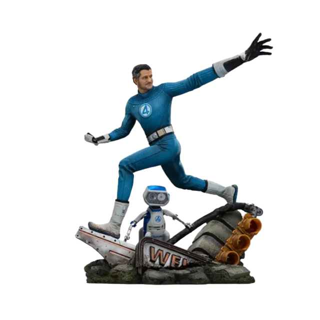 Iron Studios Statue 1/10 Mr. Fantastic Et H.E.R.B.I.E