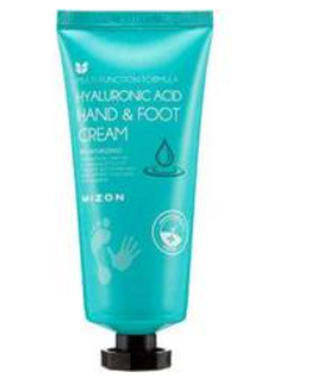 crema per mani e piedi con acido ialuronico marca Mizon