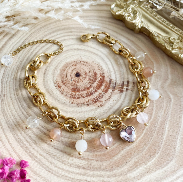 Bracelet en perles naturelles