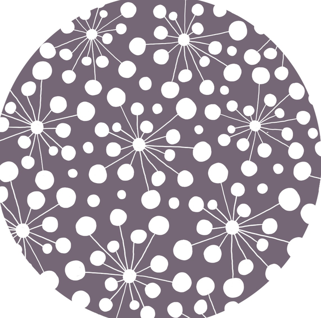 Kartonrondelle  Schneeball/Linsenmuster 1 Stk