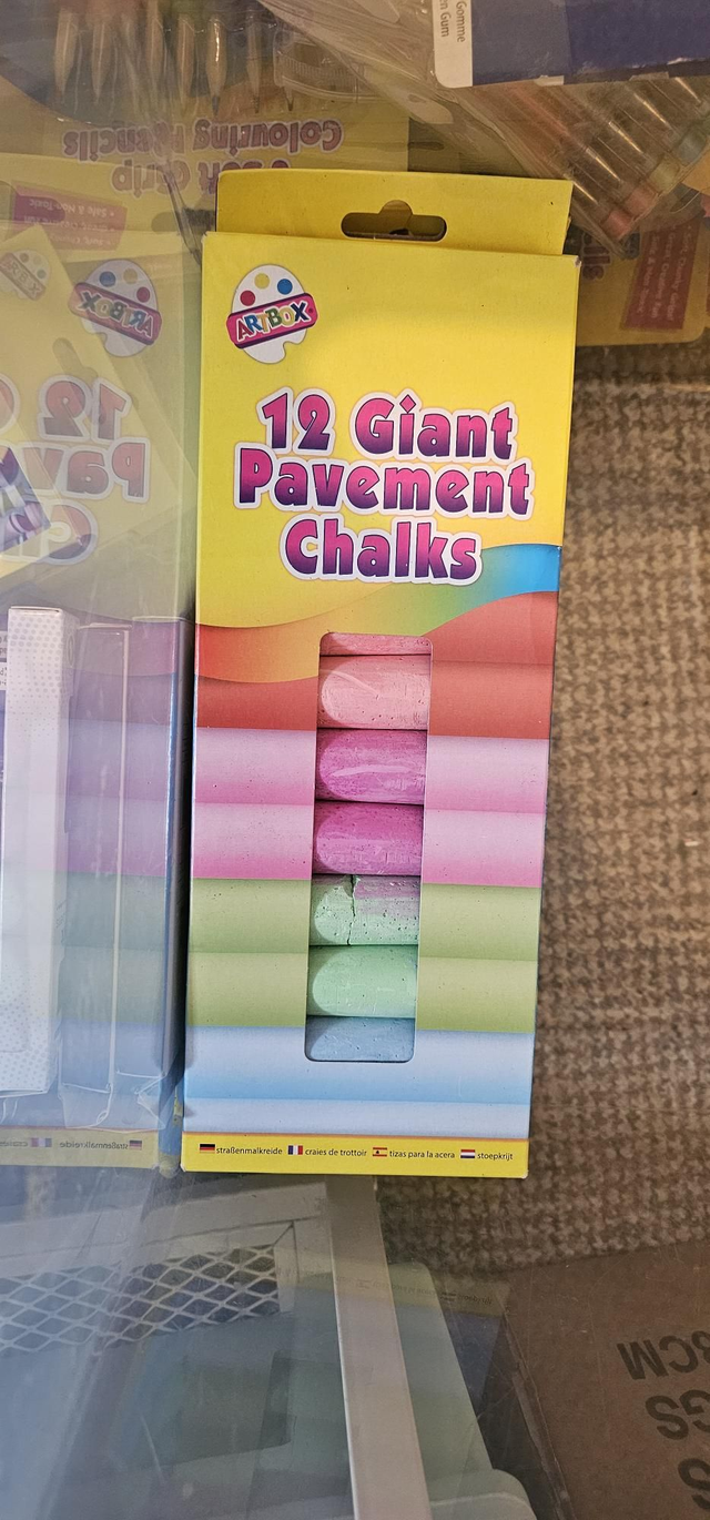 12 giant pavement chalk 