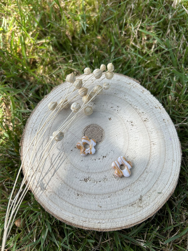 Pampilles Mini Alma blanc et ocre 