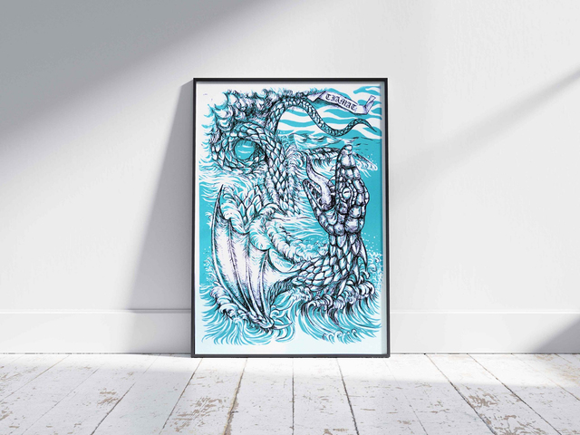Affiche sérigraphiée Tiamat