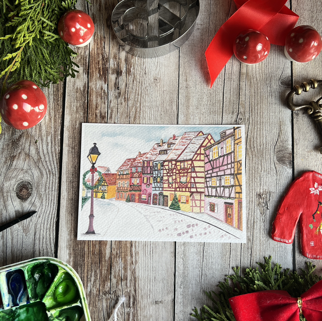 Carte "La Petite Venise sous la neige"
