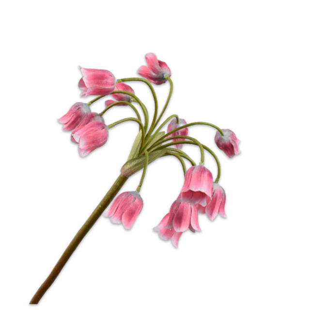 Silk-ka Allium steel roze/bruin