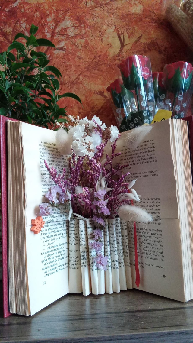 Livre fleurs sèches