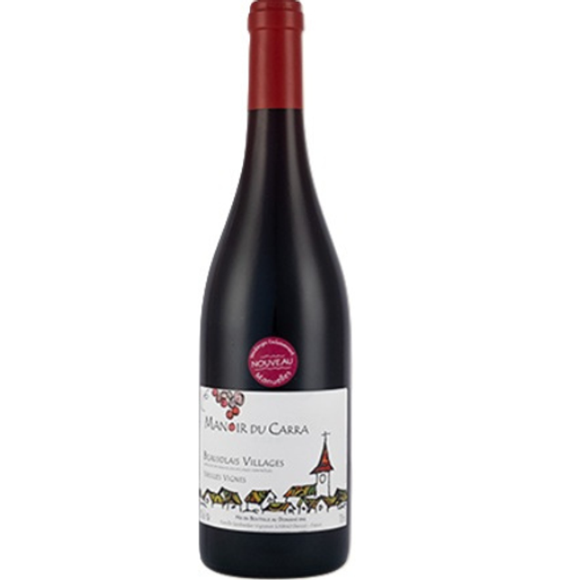AOP BEAUJOLAIS VILLAGE - PRIMEUR 2025 - VIEILLES VIGNES - MANOIR DU CARRA RGE 0.75 L