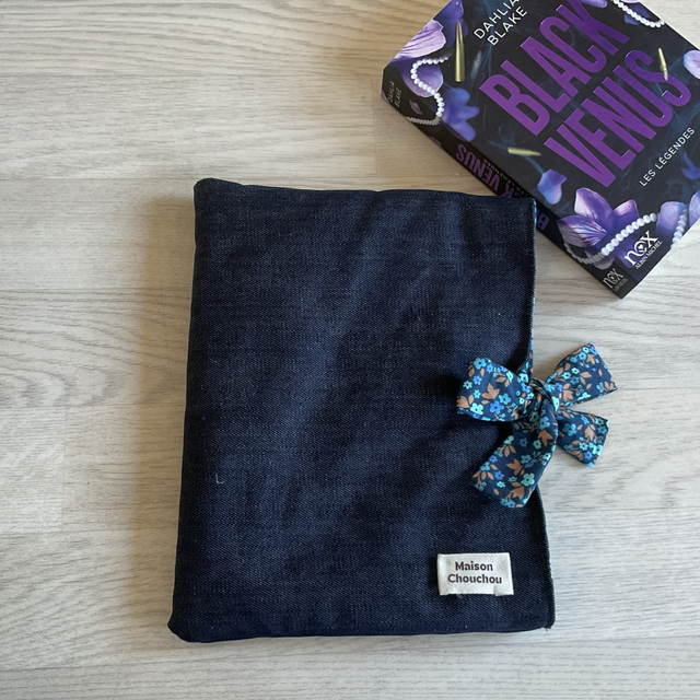 Pochette à livre broché - Jeans & Fleurs d’automne 