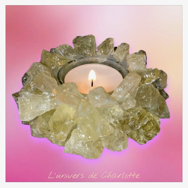 Bougeoir &quot;Citrine&quot;